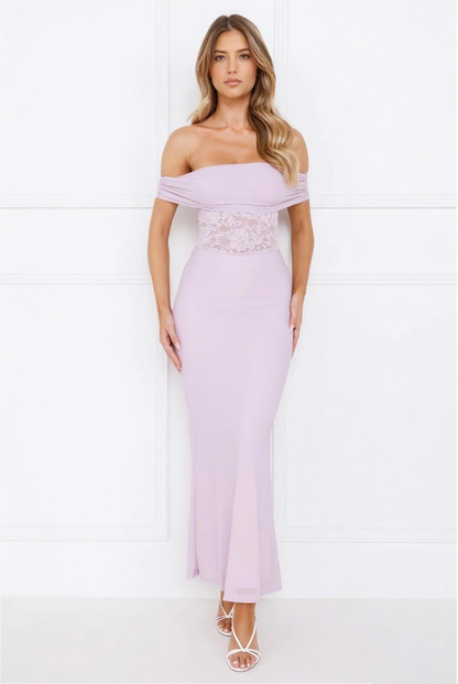 Off Shoulder Maxi Dress