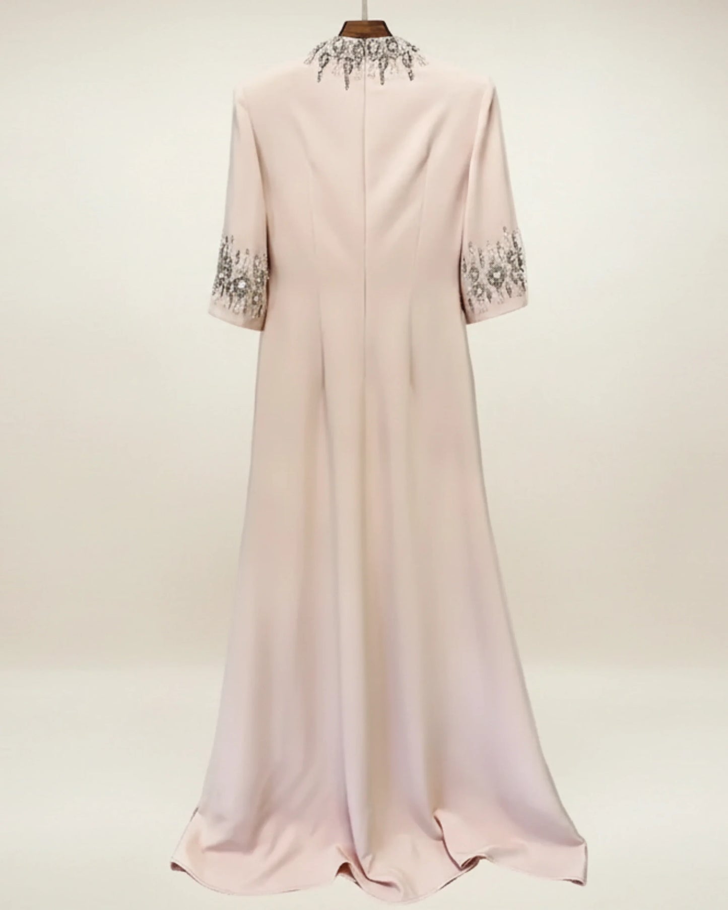 High Neck Embellished Formal Dress