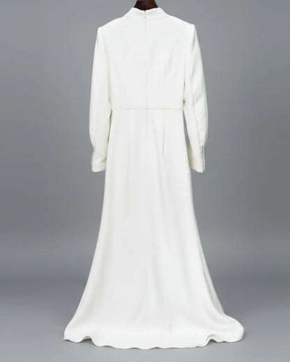 Embellished Cape Overlay Dress