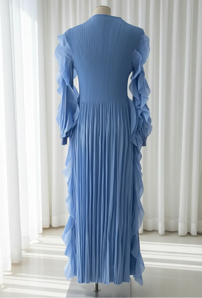 Dressy Pleated Caftan Dress