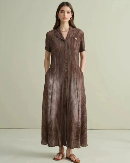 Signature Minimalist Plissé Dress