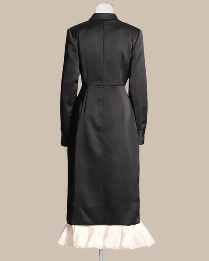 Luxury Crystal Blazer Dress