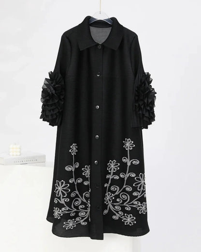 Premium Ruffled Pleats Dress