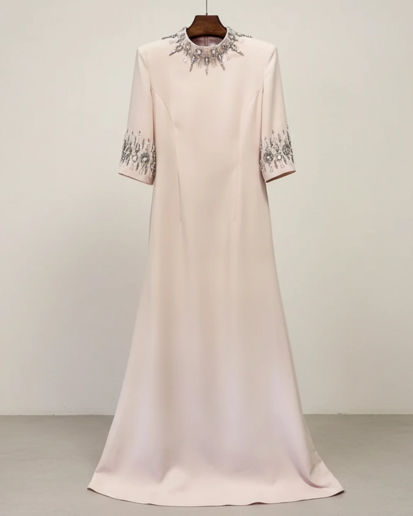 High Neck Embellished Formal Dress