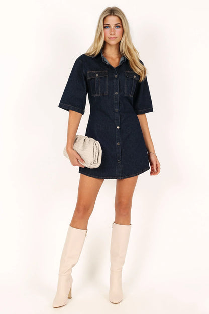 Hailey Denim Mini Dress
